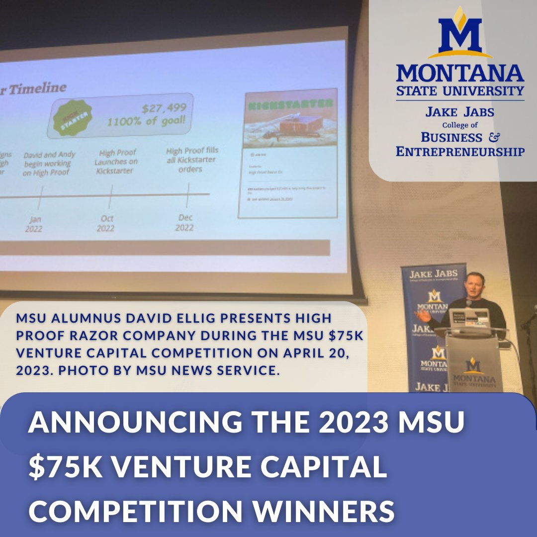 Montana High Tech (@montanahightech) on Twitter photo Congratulations to the winners of the <a href="/jabsbizschool/">Montana State JJCBE</a> 2023 $75K Venture Capital Competition: High Proof Razor Co, Match Coach & First Nations Foods. bit.ly/42hnYuv <a href="/montanastate/">Montana State University</a>
#entrepreneurship #startups #PitchCompetitions Congratulations to the winners of the <a href="/jabsbizschool/">Montana State JJCBE</a> 2023 $75K Venture Capital Competition: High Proof Razor Co, Match Coach & First Nations Foods. bit.ly/42hnYuv <a href="/montanastate/">Montana State University</a>
#entrepreneurship #startups #PitchCompetitions