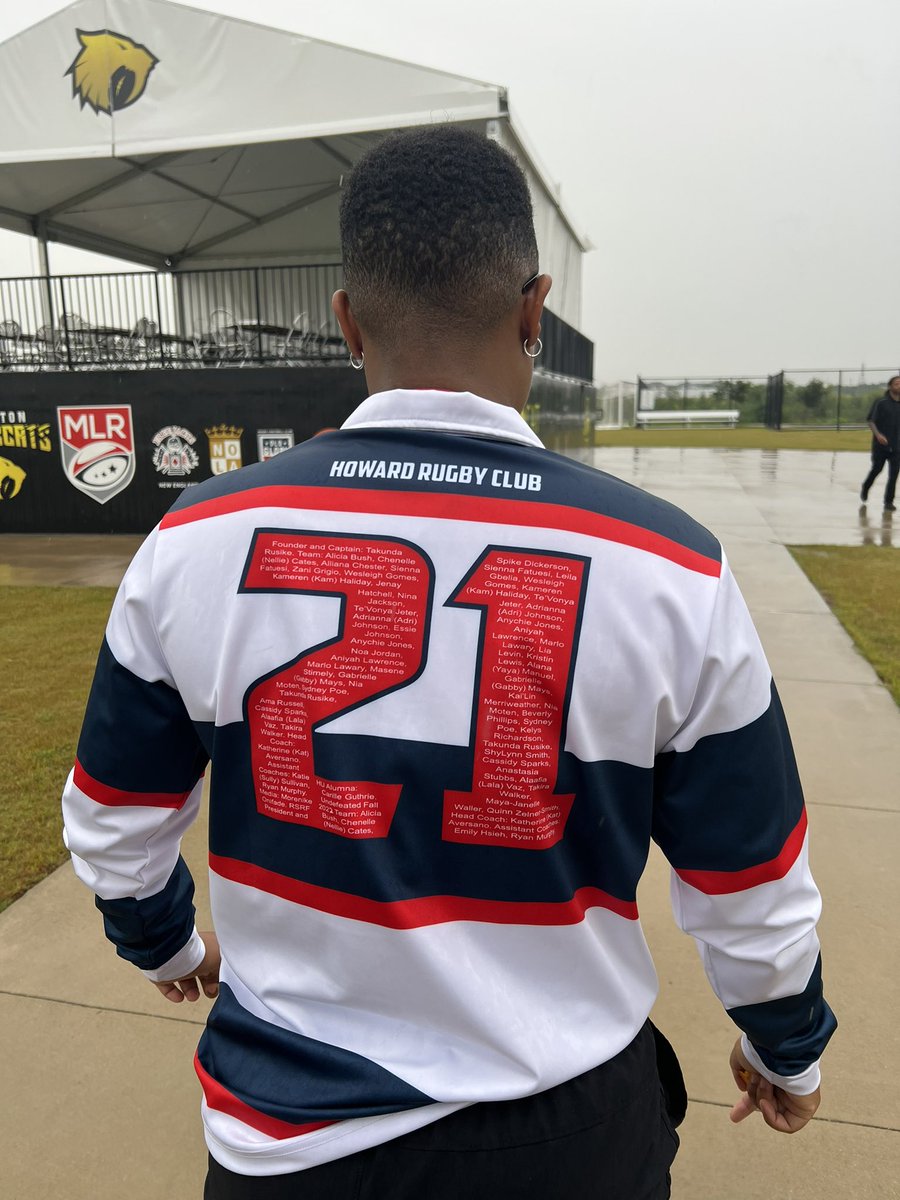 The Lady Bison Rugby Team started playing as a club team in 2021. They are representing @howard1867 in Houston for the national championship game. The @huac_houston supports our own, rain or shine! 🦬 ❤️💙