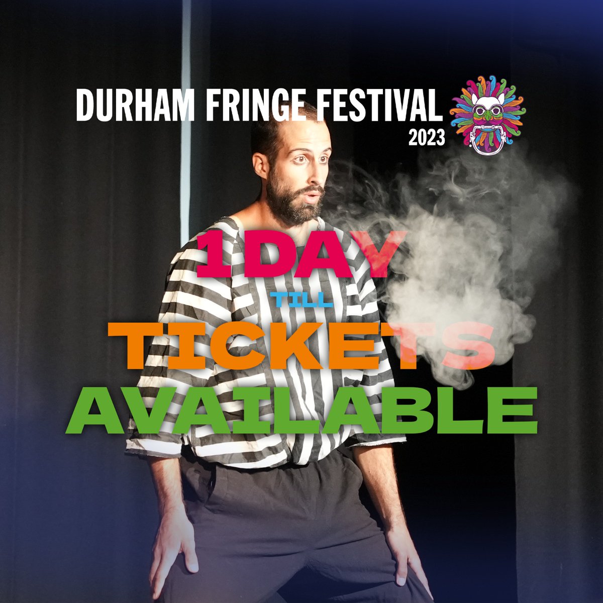 durhamfringe's tweet photo. One day until the first batch of tickets drops! Visit https://t.co/75hB1Tc69l for more info
#durhamfringe #durhamfringefest23 #durhamcity #thisisdurham @thisisdurham #visitbritain #thingstodoindurham #durhamuk https://t.co/Ggzz8TMIq2