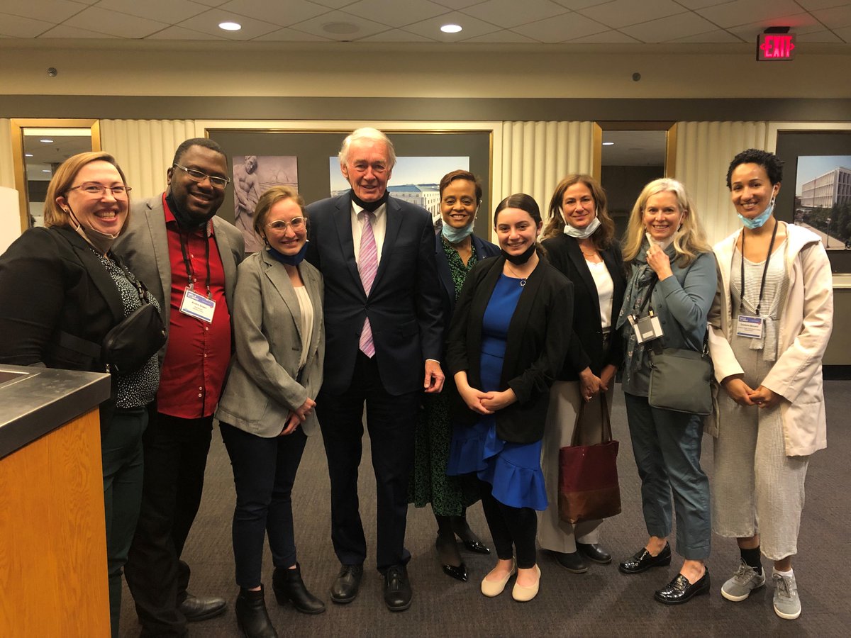 So lucky to run into <a href="/SenMarkey/">Ed Markey</a> during our #NSCSummit2023 hill visits! Chatted about #goodjobs #jobtranining #highereducation #pell and more! Thanks for your time and efforts for MA workers and learners! #wkdev #advocacy