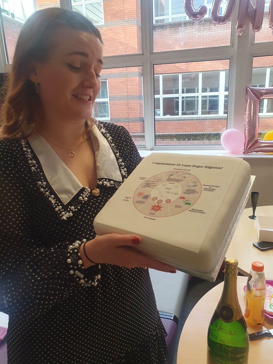 LucyNORTCD's tweet photo. Congratulations Dr @LauraB_Edge! The ultimate PhD viva cake! https://t.co/vS4aV3jCiu