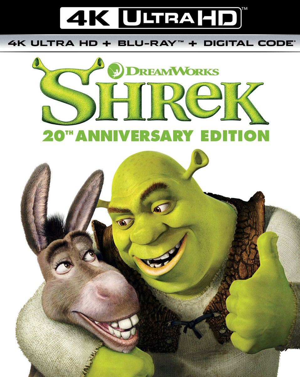 ShrekHistory's tweet photo. On this day, 2 years ago, Shrek was released on 4K UHD with a standard and Steelbook release for its 20th Anniversary. (May 11th, 2021) https://t.co/HtEMCydDBk