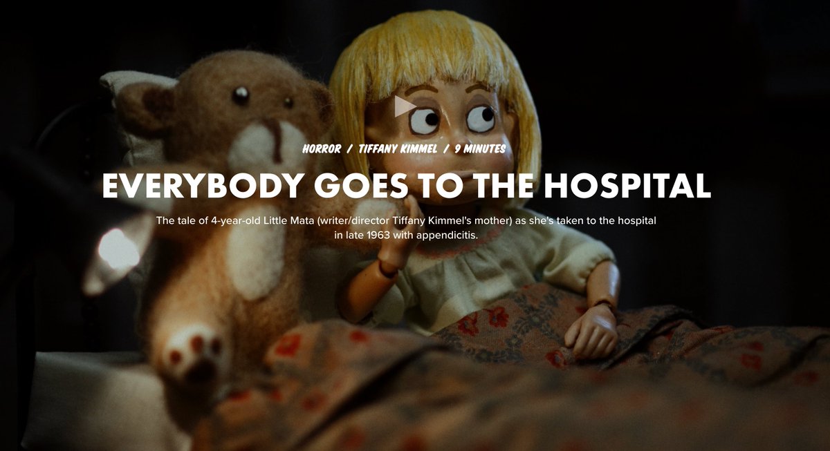 Charles Pieper (@inherentcharlie) on Twitter photo 'Everybody goes to the Hospital' has premiered on <a href="/ShortoftheWeek/">Short of the Week</a> with a wonderful writeup by <a href="/ChelseaLupkin/">Chelsea Lupkin</a>!
shortoftheweek.com/2023/05/11/eve⦠'Everybody goes to the Hospital' has premiered on <a href="/ShortoftheWeek/">Short of the Week</a> with a wonderful writeup by <a href="/ChelseaLupkin/">Chelsea Lupkin</a>!
shortoftheweek.com/2023/05/11/eveā¦