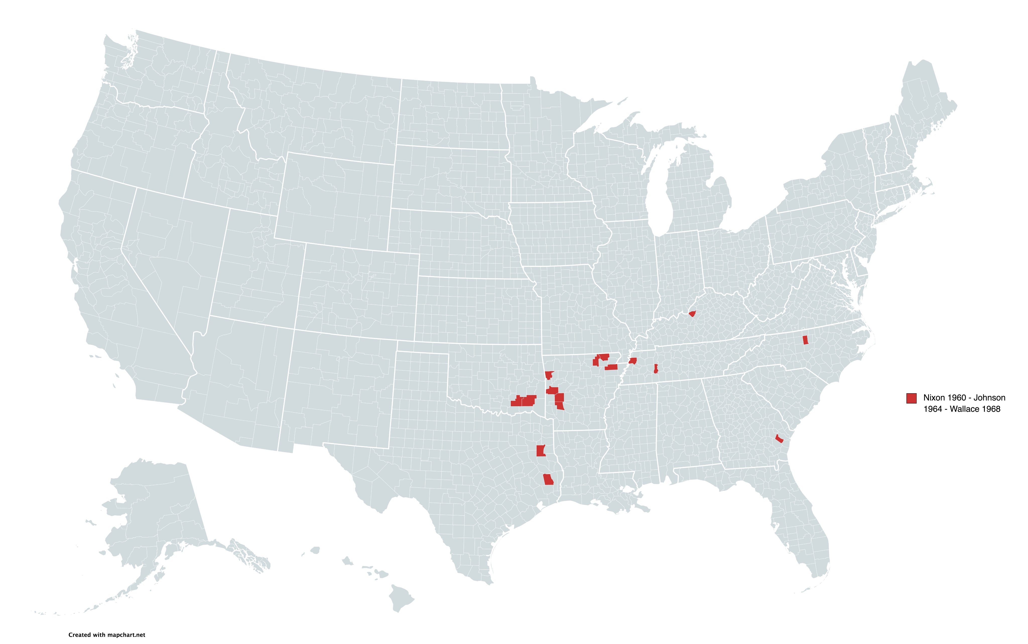 Gavin Bena 🗳 on Twitter "the 16 counties that voted for Richard Nixon