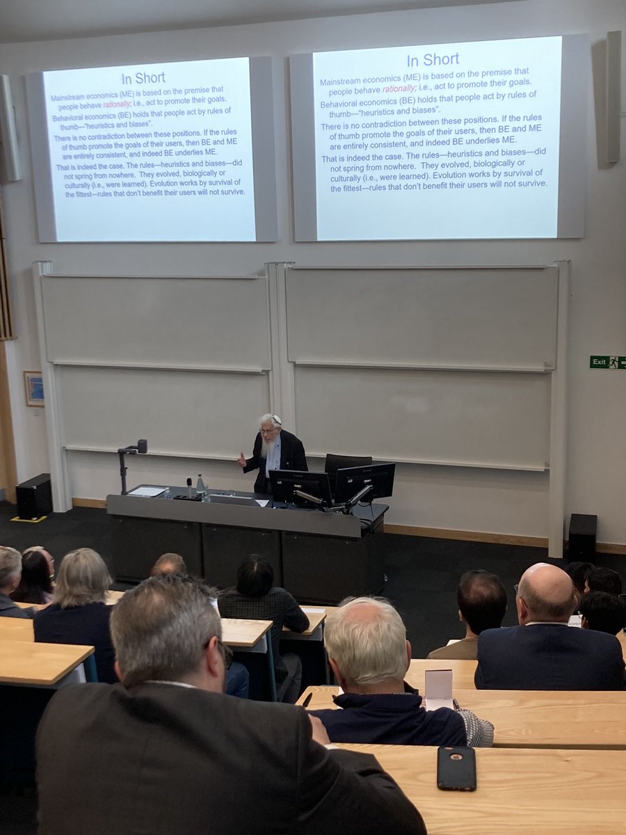How rational are we? Wonderful insights into #decision making from Nobel Prize winning economist Professor Bob Aumann <a href="/LancasterManage/">Lancaster University Management School</a>