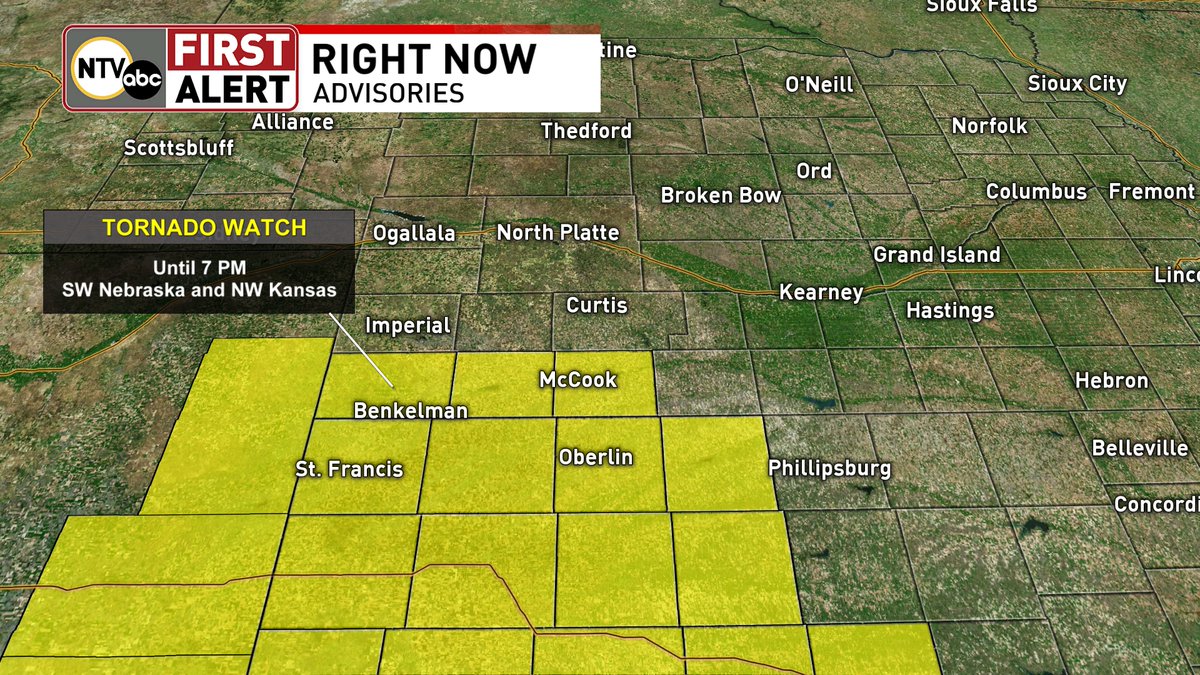 NTV Weather on Twitter "A tornado watch will be in effect until 7 PM