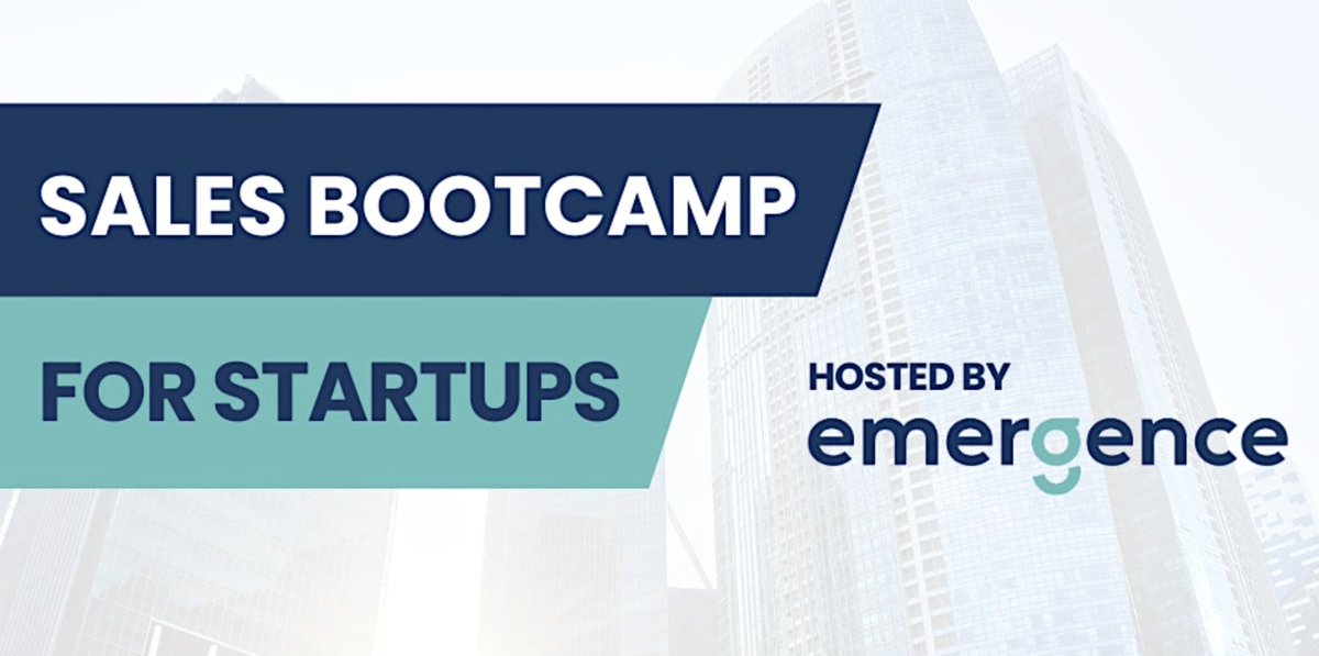 BioNB (@biosciencenb) on Twitter photo Boost sales with Sales Bootcamp for Startups with <a href="/KentSummers6/">Kent Summers</a>, hosted by <a href="/EmerGenceBio/">Emergence Bioscience Business Incubator</a>. 5 half-day workshop covers effective sales, prospecting, end-to-end sales & more! In-person: May 18-19, online: May 23, 25 & 30. Only $200 per company. Register now! hubs.ly/Q01Pzb0C0 Boost sales with Sales Bootcamp for Startups with <a href="/KentSummers6/">Kent Summers</a>, hosted by <a href="/EmerGenceBio/">Emergence Bioscience Business Incubator</a>. 5 half-day workshop covers effective sales, prospecting, end-to-end sales & more! In-person: May 18-19, online: May 23, 25 & 30. Only $200 per company. Register now! hubs.ly/Q01Pzb0C0