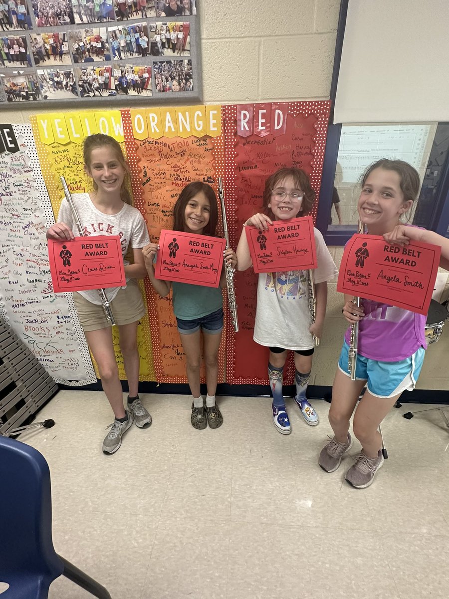Finishing the year STRONG in flute land! 🎶❤️ I don’t think I’ve seen a more excited and motivated crew of kids! #committoexcellence #bandkarate