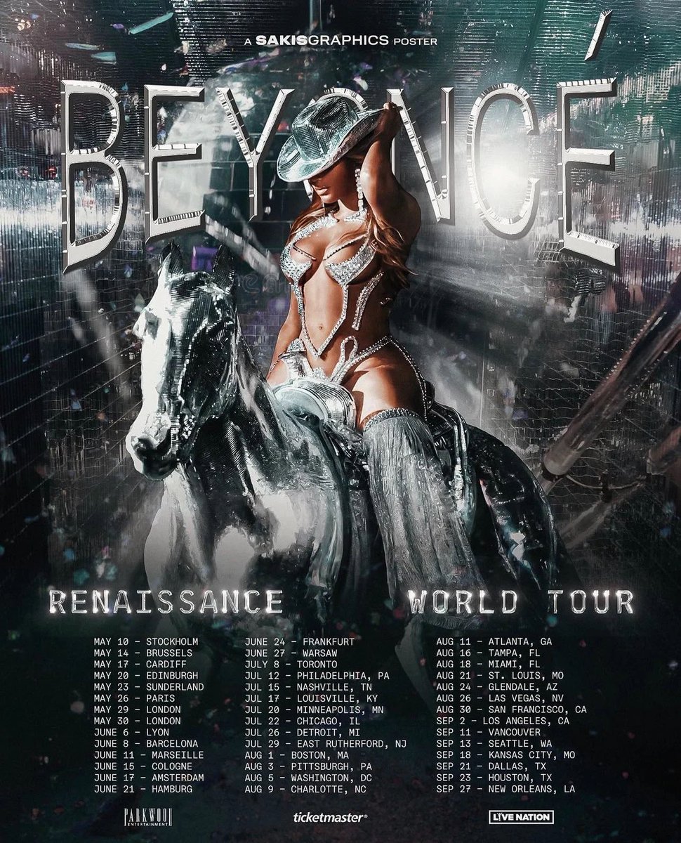 lipsloadedAMF's tweet photo. BeyoncΓ© kicks off her Renaissance tour! History in the making. πͺ©πͺ©πͺ©πͺ©πͺ©πͺ©
#beyonce #renaissance #renaissancetour #tour #music #concert #lipsloaded #lipsloadedmusic #lipsloaded2023 #summertime #newpost #share https://t.co/mLgdQW5Pj2
