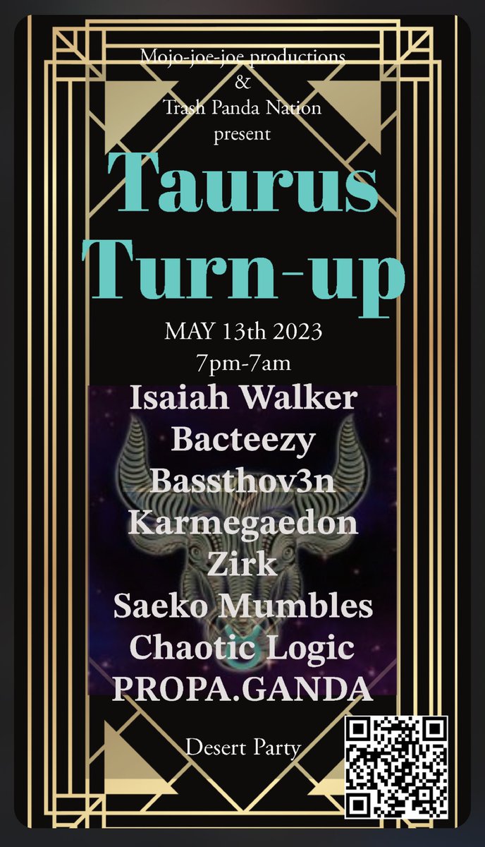 Saturday Night :: Taurus Dance Event

Location : DM For the details

05/13/2023 from 7pm - 7am

Check myself out on all socials 

linktr.ee/BASSTHOV3N
#LocalDjs #DesertParty #TaurasDanceEvent #NorthernAZ #VibeWithMe #DanceWithMe #DonationsWelcome #bassthov3n
