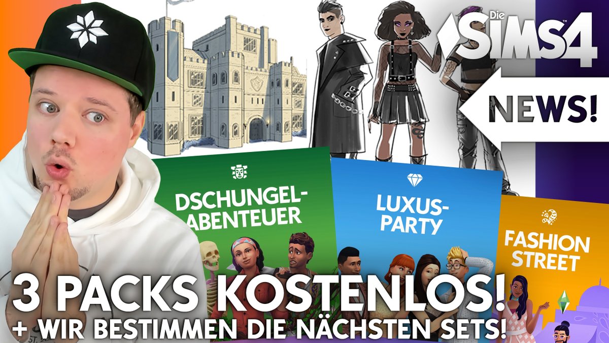 SimFans's tweet photo. NEWS: Drei Packs kostenlos + wir wählen die nächsten Sets! Die Sims 4 Community Update 11.05.23: https://t.co/dIcrLw3PUQ @TheSims #sims4 #news #sims4news #sims4setsvote #freepacks https://t.co/aEzLGmFu48