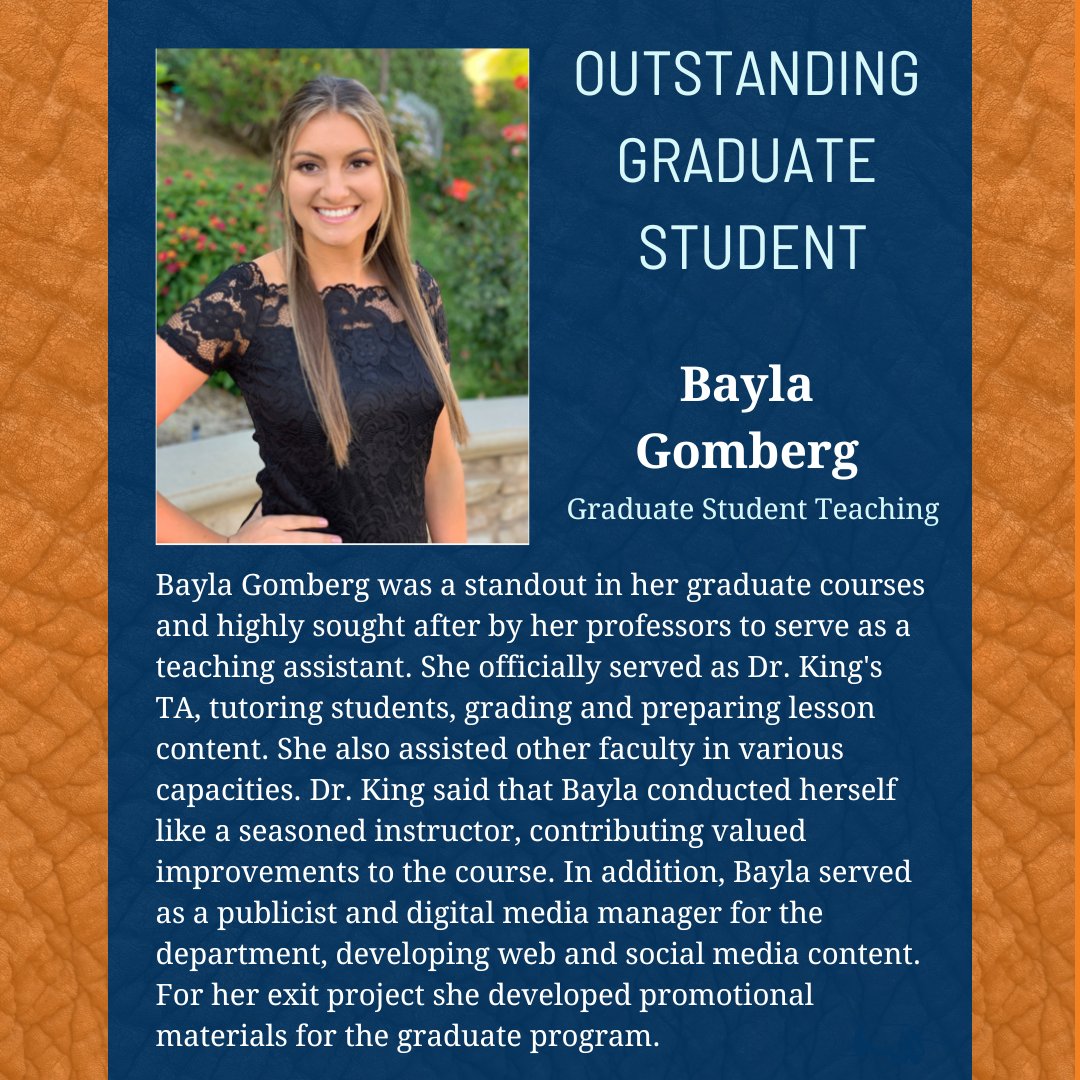 csufcommdept's tweet image. Congratulations to our 2023 Communications award recipients!  

To see the list of all awards &amp;amp; scholarship recipients visit communications.fullerton.edu/comm/spotlight…

Awards &amp;amp; certificates will be available for pick up in the Department of Communications office, College Park 400, Monday, May 15