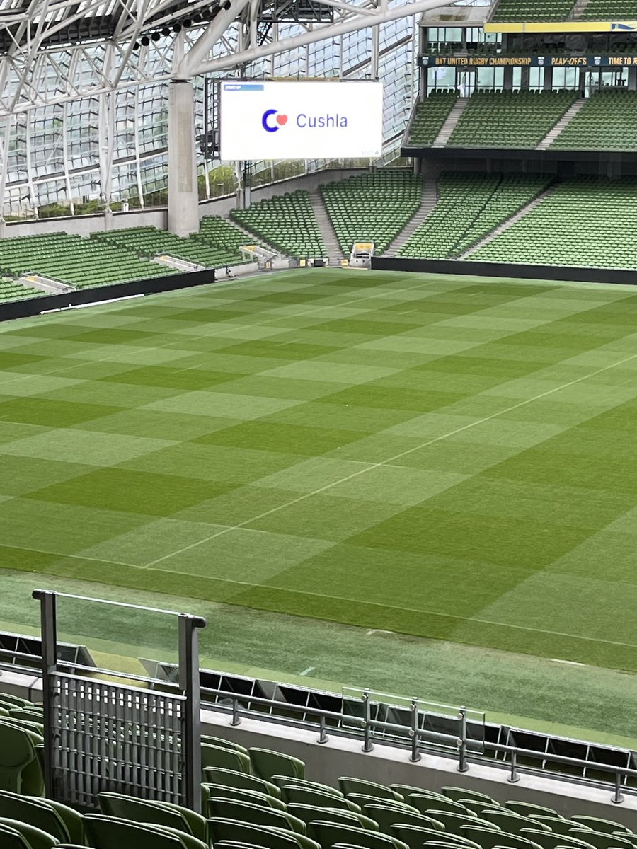 Cushla Health (@cushlahealth) on Twitter photo Great to see the Cushla logo on the big screen at The Aviva Stadium.  Here today showcasing Cushla at the Ireland Inc. conference that aims to promote the Irish start up community.  Great engagement Great to see the Cushla logo on the big screen at The Aviva Stadium.  Here today showcasing Cushla at the Ireland Inc. conference that aims to promote the Irish start up community.  Great engagement