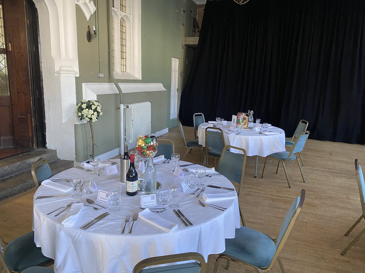 PlymouthCollege's tweet photo. Looking forward to celebrating with the Senior Leaders Dinner this evening. The hall and tables look amazing. https://t.co/yRsQTfc1N6