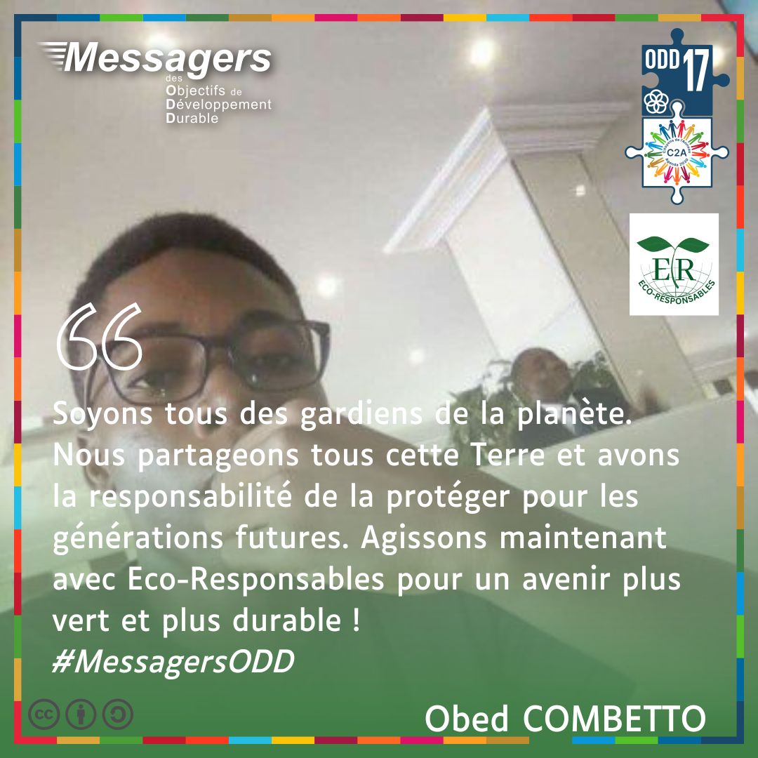 Lecoresponsabl1's tweet photo. La protection de la #Terre passe par une implication de tous. 
👏 à @OCombetto71147  qui nous invite à prendre au sérieux nos responsabilités envers la Terre en étant des EcoResponsables. 

@AYO_OFFICIEL
@Citoyens2Anneau @gouvbenin @GreenpeaceAfrik @npuclubs @PNUDBenin @oddtvlive https://t.co/NKxTJm8sBp