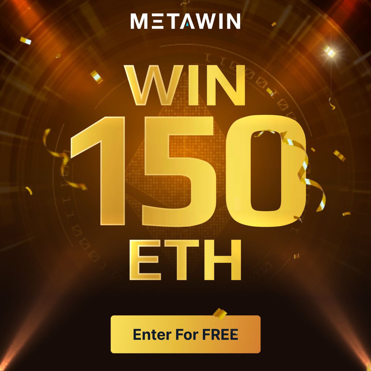kenwgmi's tweet image. 🎟 FREE $ETH 🎟

@Meta_Winners largest competition EVER 150 ETH ($275,000) draws in 5 days!

Enter for FREE here: metawin.com

I am giving away 30 FREE entries!

1️⃣ RT + Like
2️⃣ Comment your MetaWin user below 👇

#metamay16