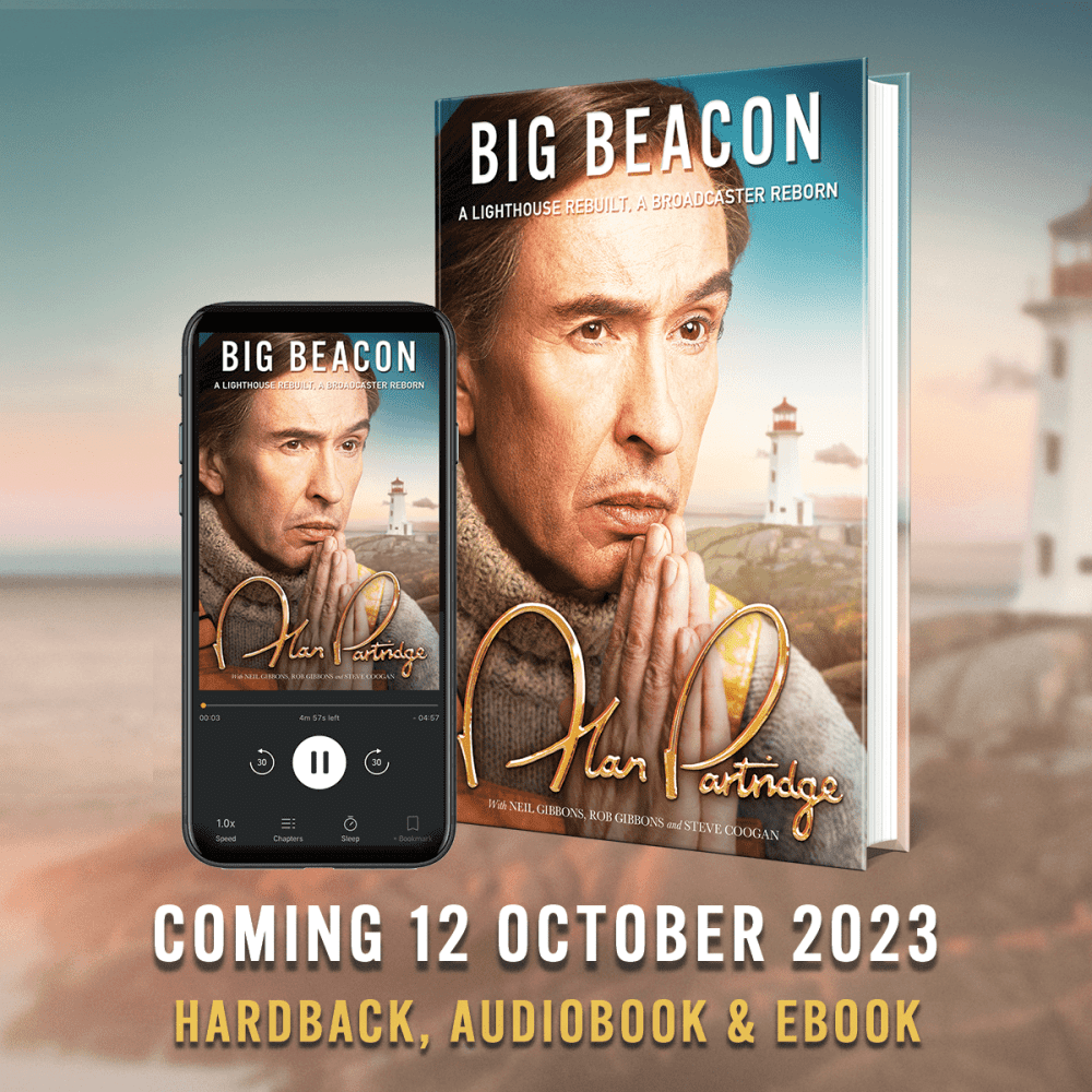 ThisisPartridge's tweet image. As well as the hardback, BIG BEACON will be available as an audiobook, narrated by either myself or Sir Michael Gambon (TBC).