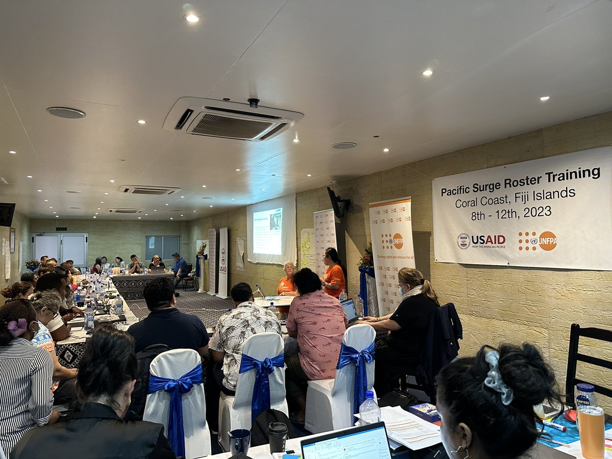 ArielaZibiah's tweet photo. Intensive simulation couple of days @UNFPAPacific #humanitarian #surge roster training: underlined how serious a #commitment it is once you’re on roster. Always wanted to do it watching surge gang post- #TCPam & #TCWinston at PSRO. Full on but loved it!
🙏🏽 @UNFPA @USAID & #RedR! https://t.co/nonh65qNez