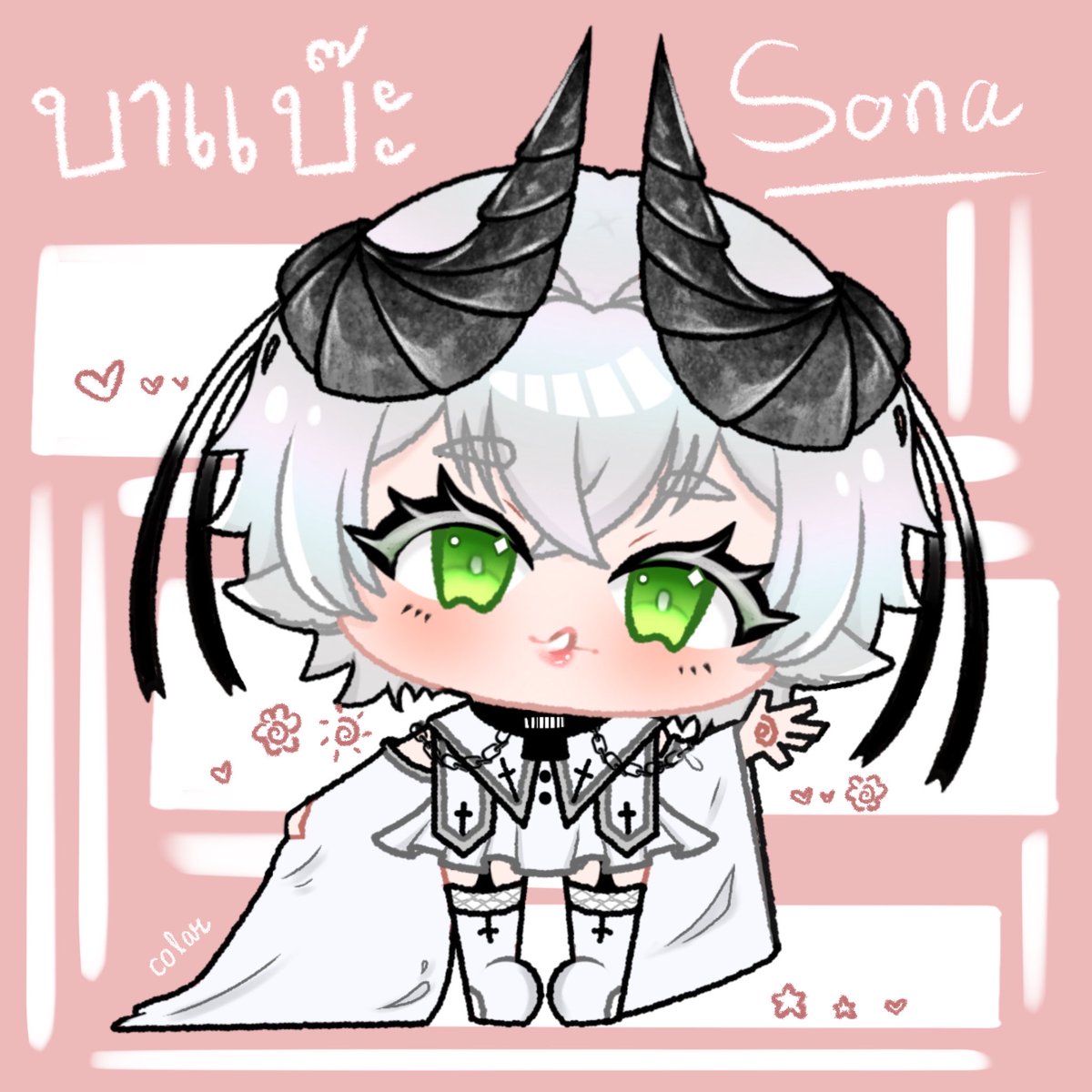 colarrr_'s tweet photo. Chibi version for babae🤍🫰🏼

#บาแบ๊ะโซน่า https://t.co/xy16QKaRdq