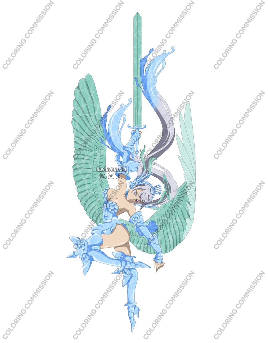 「Spirit Dive : Saint Valkyrie Armor commi」|d o n n a 🎨🖌coloring comms openのイラスト