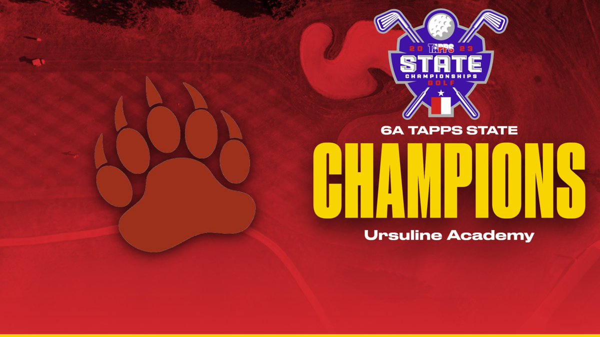 TAPPS_Golf's tweet photo. Congratulations to Ursuline Academy, your TAPPS 6A Girls State Champions!! https://t.co/LgyVFIpHT3