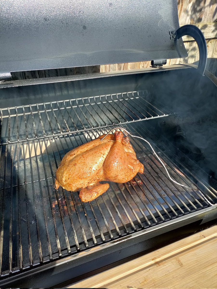 Georgie_GameDev's tweet photo. Smoked a chicken instead 🐔 https://t.co/lPXNf41HhB