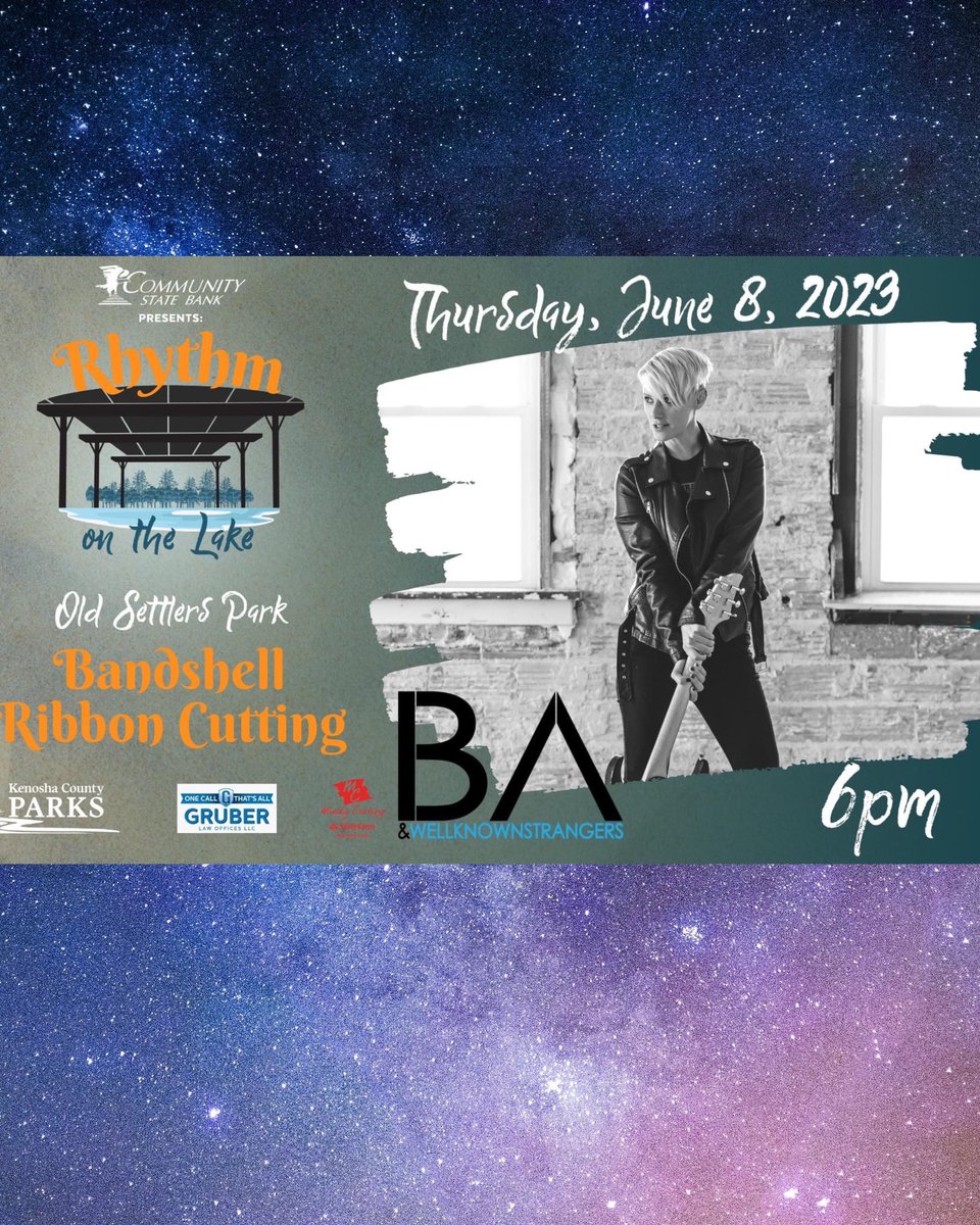 We are so honored to be the first to christen the new stage at Old Settlers Park! This might be our first concert in Western Kenosha County?

Less than a month away!

#paddocklake
#Kenosha 
#kenoshalivemusic