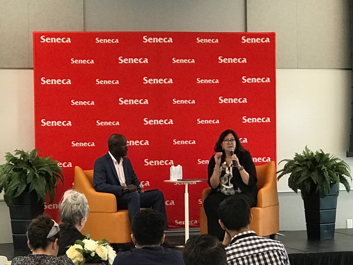 ashdpatel's tweet image. Fireside chat about collaboration in the innovation space @SenecaCollege @SenecaBusiness