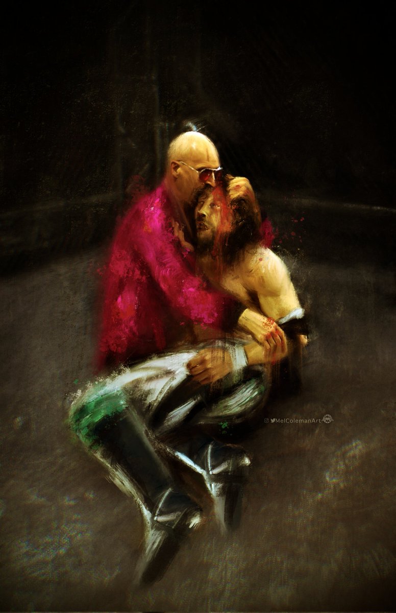 MelColemanArt's tweet photo. "Don The Terrible" 
After Ilya Repin

#AEWDynamite #AEW #KennyOmega #DonCallis https://t.co/0oOos5wndB