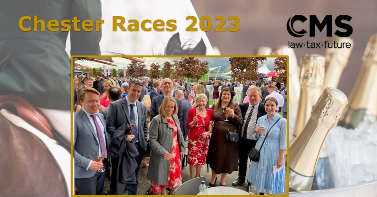 CMS_UK_Pensions's tweet photo. Nothing beats a day at the  races! Had a fantastic time at #ChesterRaces hosting some of @CMS_UK_Pensions clients and enjoying the excitement of the track #GoodTimes #CMSPensions https://t.co/Vo9Q2FHvfZ