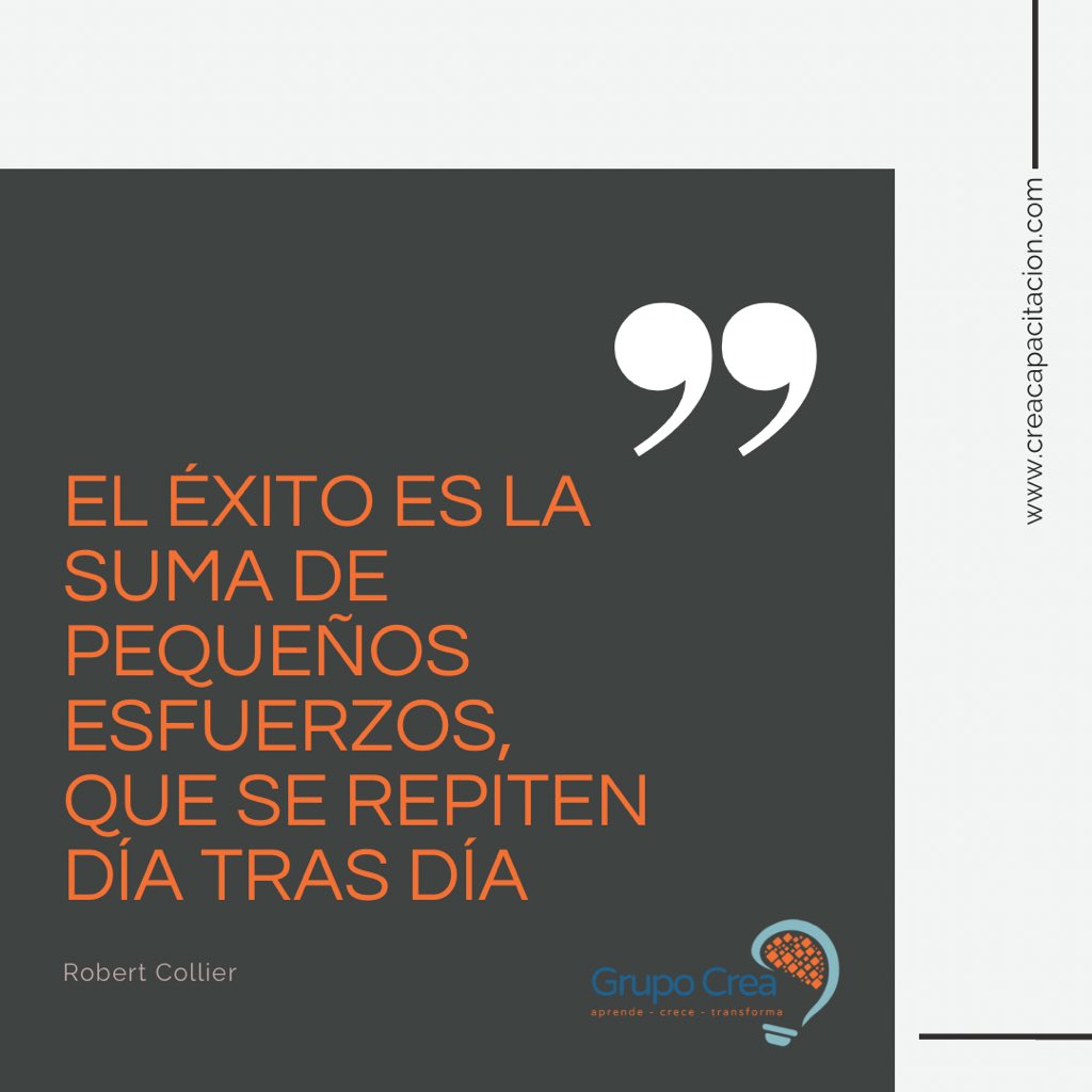 _grupocrea's tweet photo. Para llegar al éxito la clave es persistir siempre. Se trata de trabajar cuando los demás estén durmiendo, es no sentirte cómodo con lo que tienes y siempre soñar con ser mejor… ✨ https://t.co/61y8wYT7o3