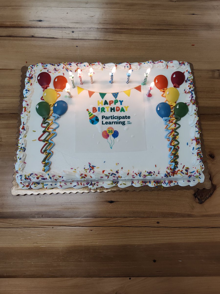 Happy birthday <a href="/ParticipateLrng/">Participate Learning</a> ! 36 years of education excellence, changing lives and #UnitingOurWorld