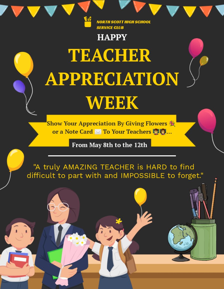 Happy Teacher Appreciation Week! ❤️ Thank you to all the  teachers for everything that they do for the students.❤️ "A good teacher is like a candle🕯- it consumes itself to light💡 the way for others" -Mustafa Kenal Atatürk

#TeacherAppreciationWeek2023  #TeacherAppreciation