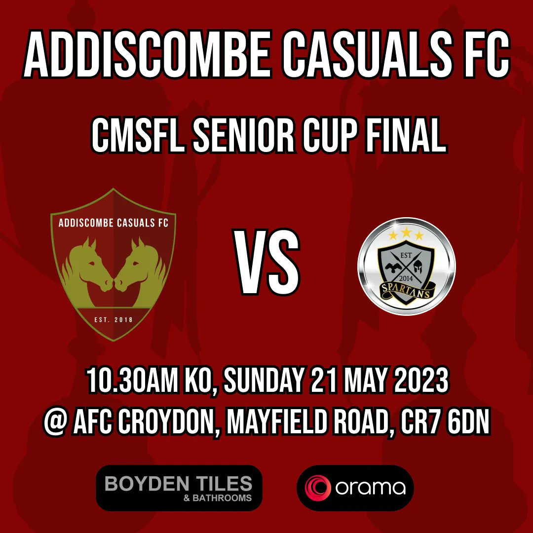 🏆| Who knows how it happened but we're back in another cup final!!
We need your support so clear your diaries for next Sunday morning, if not we'll see you in The Swan for the rest of the day 🍻
#ROCKTHECASUALS 
#ACFC
🐴🐴
