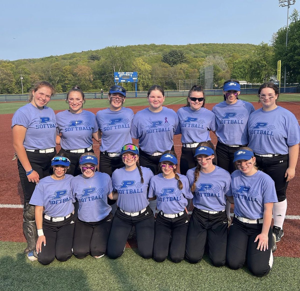 PLVBlueDevilsSB's tweet photo. Great team win yesterday!  Fought hard until the final pitch &amp; we were able to close out the game. Even more proud of the support you give to each other &amp; the community - bringing awareness to an important cause!  #HTR #PHSAllin #WorldPHDay2023 https://t.co/YqkkXPzRXy