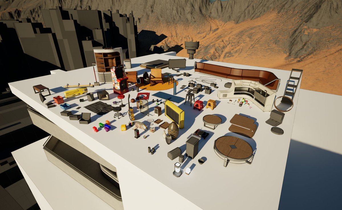 3D_Vincent's tweet photo. Sometimes, I envy character artists. Here is part of the props I'm making for a simple interior apartment.
(excuse the showroom above said appartment scene ) https://t.co/QSTceUa4h2