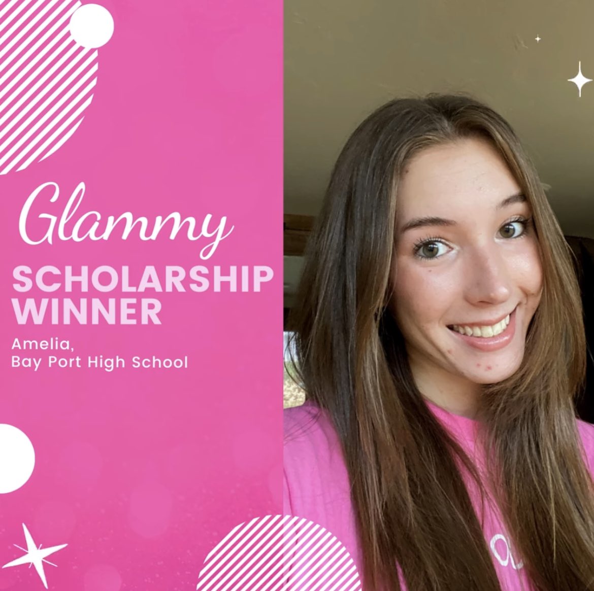 bayport_gg's tweet photo. Congratulations to our chapter Vice President, Amelia Arndt on earning the Glammy Scholarship! We also congratulate our chapter members who were finalists: Bianca Brisinte, Olivia Nygaard, Alondra Martinez Arce, & Sydney McMahon
We are SO PROUD💓🤗
#ggmovement https://t.co/HlxB6HtpYd