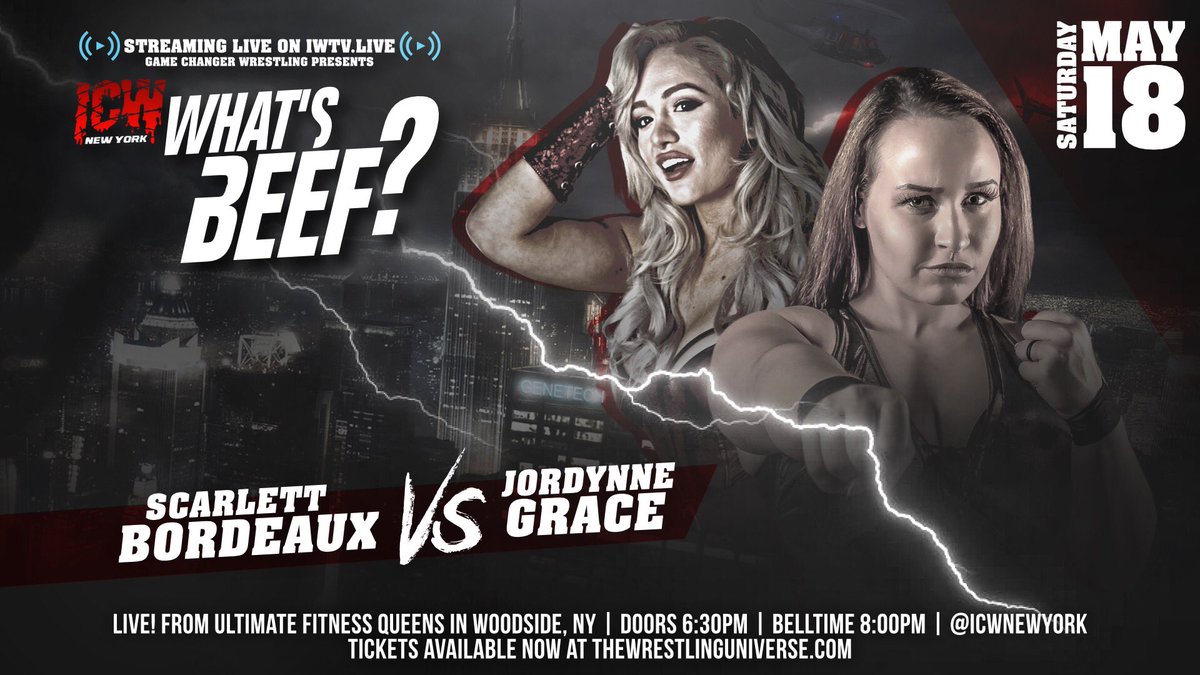 basnettdavid1's tweet image. Tv 📺 #NowWatching Wrestling 😉
@ICWNHB #WhatsBeef @Lady_Scarlett13 v @JordynneGrace match
On @YouTube 🇬🇧💻
#KeepUpLad 🙄 #ICWNewYork