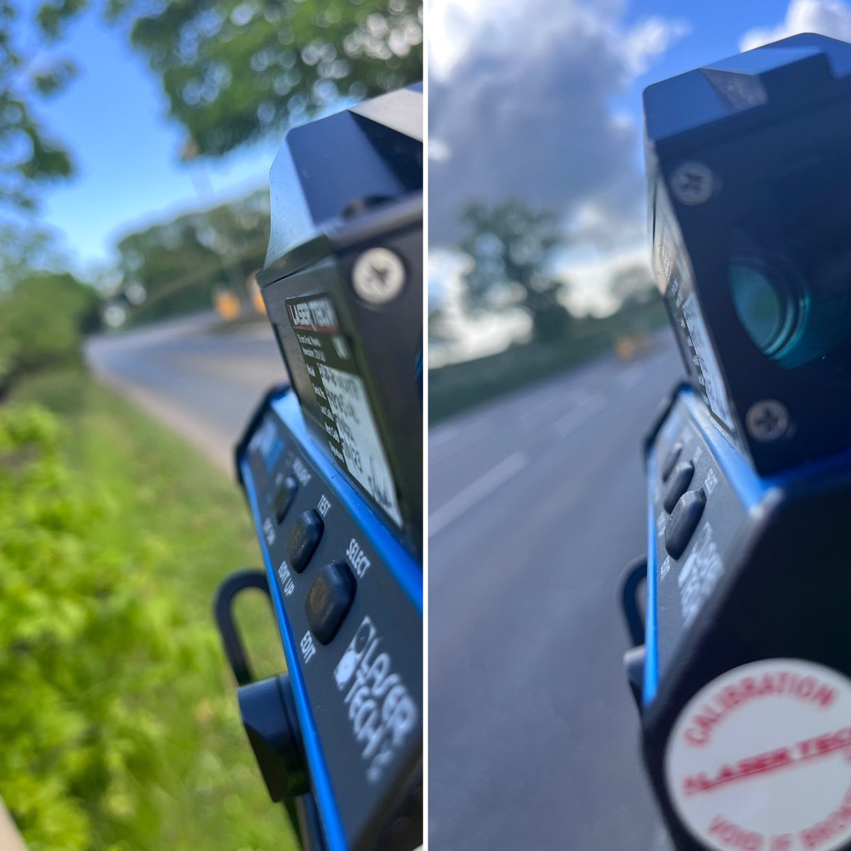 Following complaints about speeding vehicles in Copplestone near Crediton … a spot of speed monitoring #communityissues #communitypolicing #speedawareness #neighbourhoodpolicing