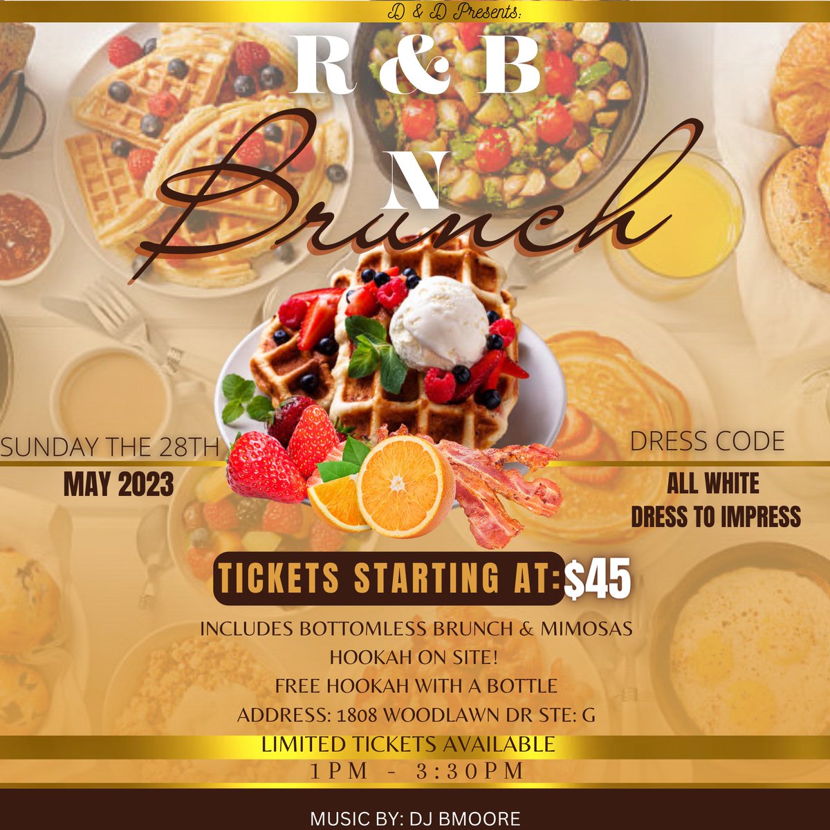 nieceyy0's tweet photo. 🚨 R &amp; B n BRUNCH 🚨
Join us for the first of many “R&amp;B n Brunch” on Sundays we brunch &amp; get drunk! Get cute and come catch a vibe! Leave the drama at home &amp; let’s have a good time! 
May 28th @ 1:00pm 
THIS IS AN ALL WHITE AFFAIR! ⚪️
GRAB YOUR EARLY BIRD TICKETS
LIMITED TICKETS🎫 https://t.co/N4naQviRAB