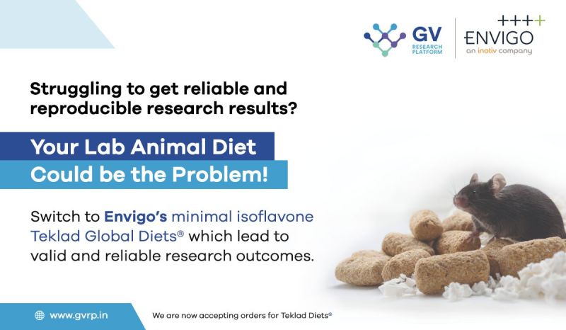 Do you know your animal diet could be the reason for not getting reproducible results with animal models?

We are now accepting orders for Teklad® diets!
Place your order at info@gvrp.in
Our partner: @WeAreEnvigo 
#drugdiscovery #preclinical #drugdevelopment #biomedicalresearch
