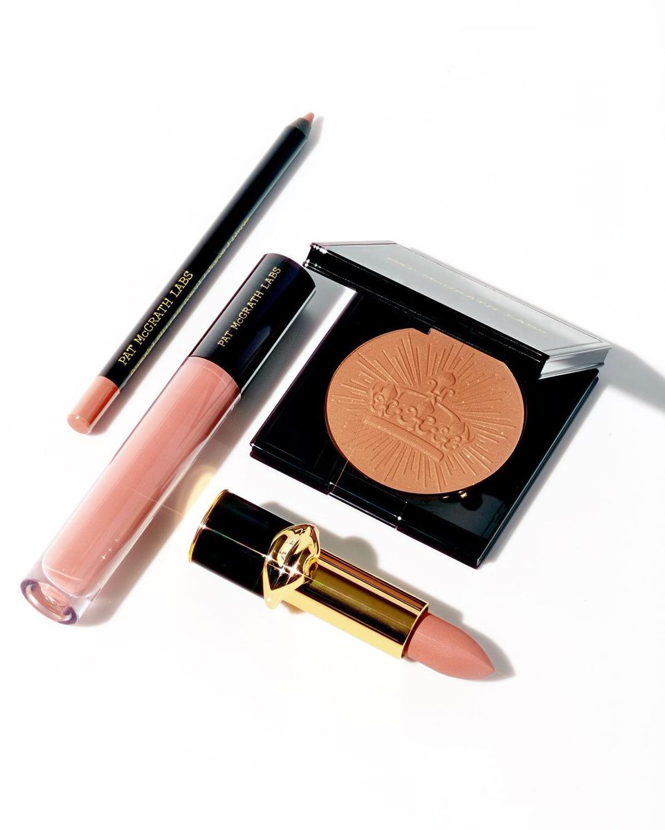 patmcgrathreal's tweet photo. Elevate your game with a combination of radiance, NEW Skin Fetish: Divine Bronzer #PairedByPat with MatteTrance™ Lipstick, PermaGel Ultra Lip Pencil & LUST: Gloss™ ALL in ‘NUDE VENUS.’ ☀️🌅☀️ The #DivineBronzeCollection is AVAILABLE NOW at https://t.co/YbyGE7Ocgf. https://t.co/BylOV5rB8P