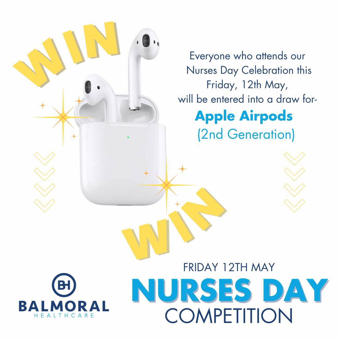 Balmoral invite ALL of our incredible members to join us tomorrow from 11am to celebrate #InternationalNursesDay23 🏥

The first 10 members to arrive will receive either a Balmoral jacket or gillet AND everyone that attends will be entered into a draw to win a pair of Airpods!🎧
