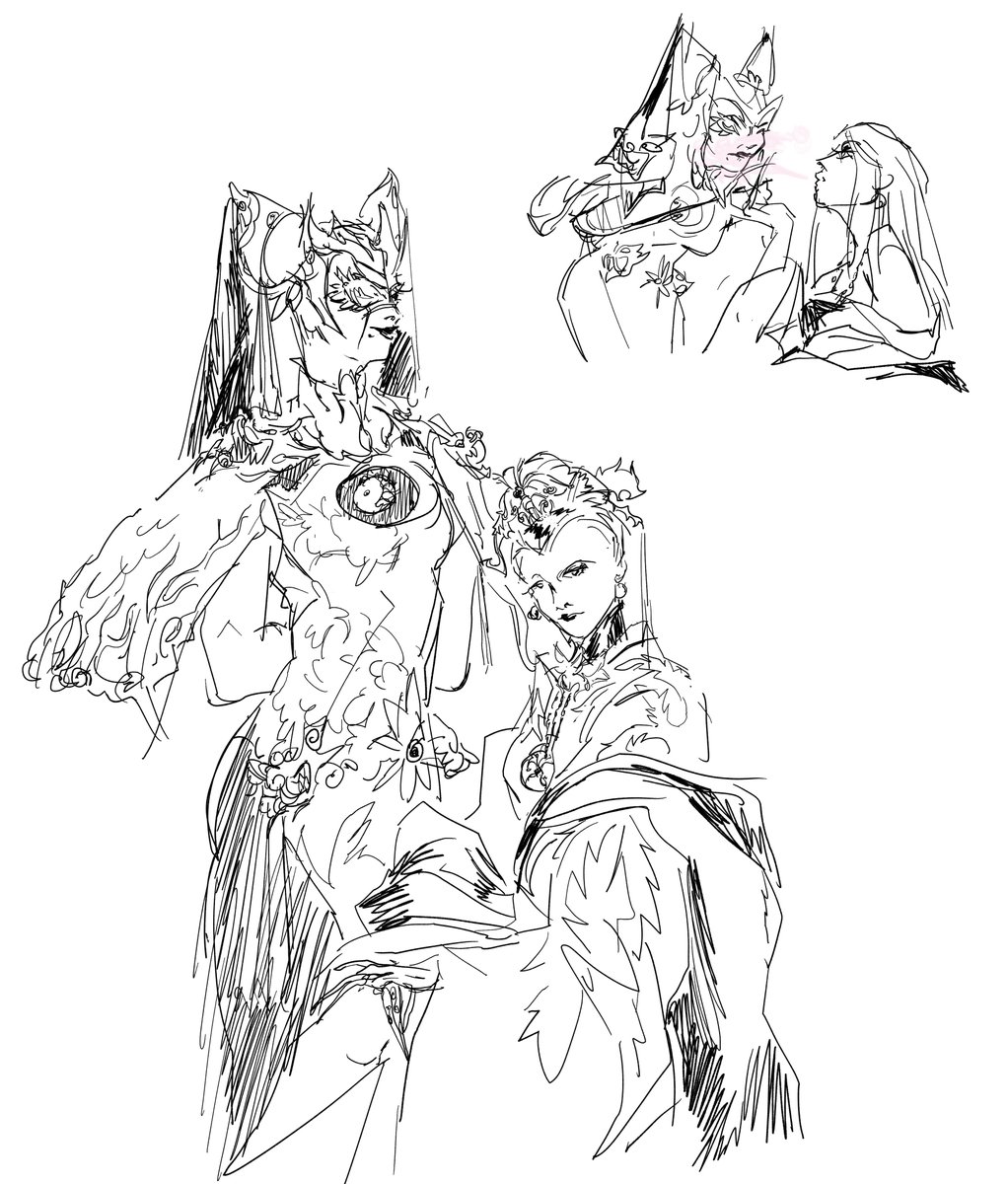 notedwthx's tweet photo. quickie sketch of chinese bayo &amp; empress jeanne https://t.co/xPUEZeuhkq