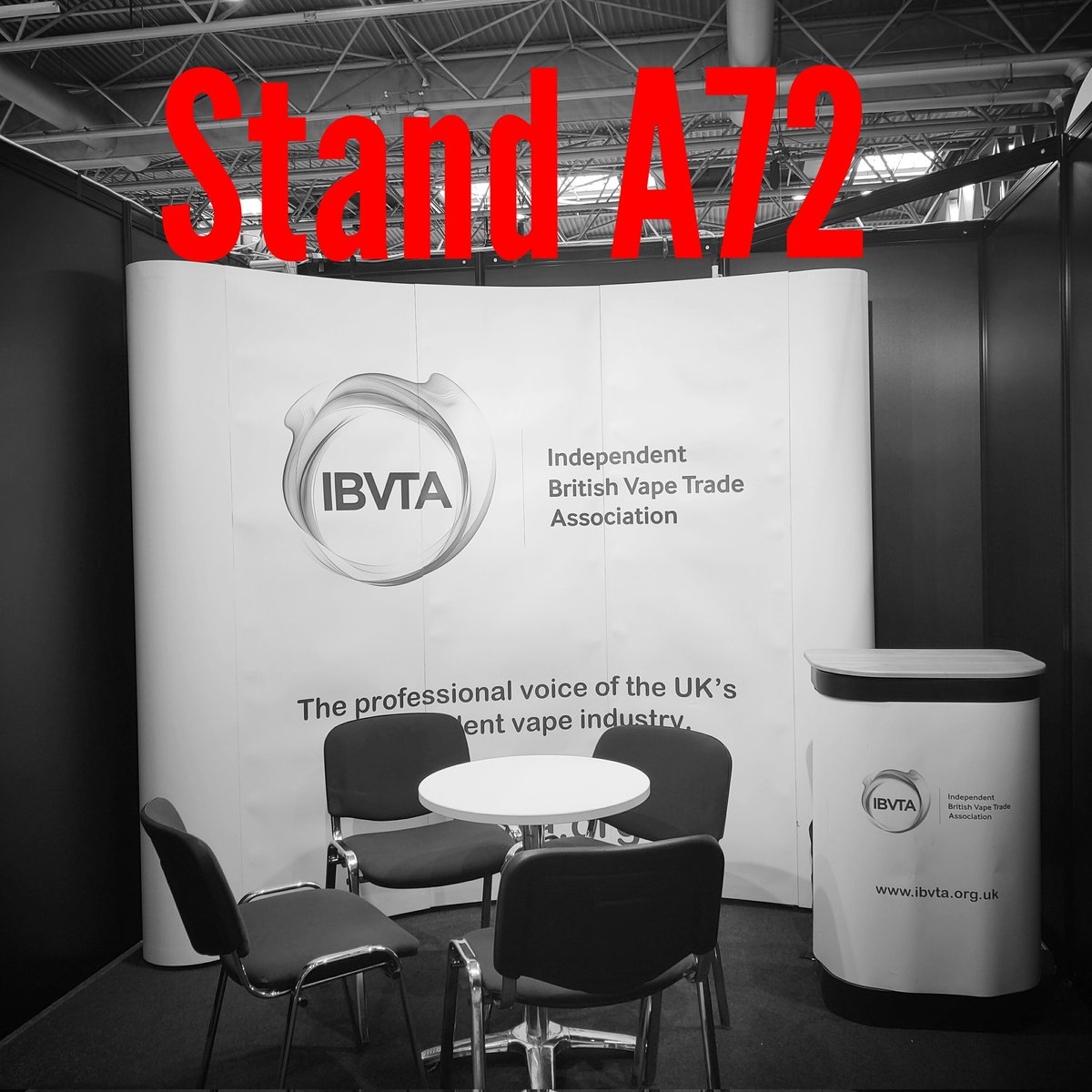 The IBVTA is all set up here at the NEC for #VaperExpoUK.

If you'd like to learn about the only trade body dedicated to the UK's independent #vaping industry, come and meet us tomorrow (B2B day), at Stand A72!
#VaperExpo
#vapingindustry
#industryleadership