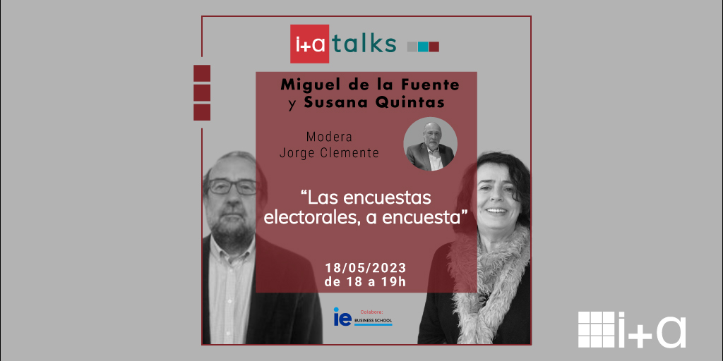 ¡Llega nuestro I+A Talks de #mayo con un tema muy muy jugoso y que no podía ser más oportuno: "Las encuestas electorales, a encuesta".
¡Inscríbete ya AQUÍ! 👇
lnkd.in/dYCaFE6w
RECUERDA: jueves 18 de mayo a las 18h.
#sondeoselectorales #marketresearch