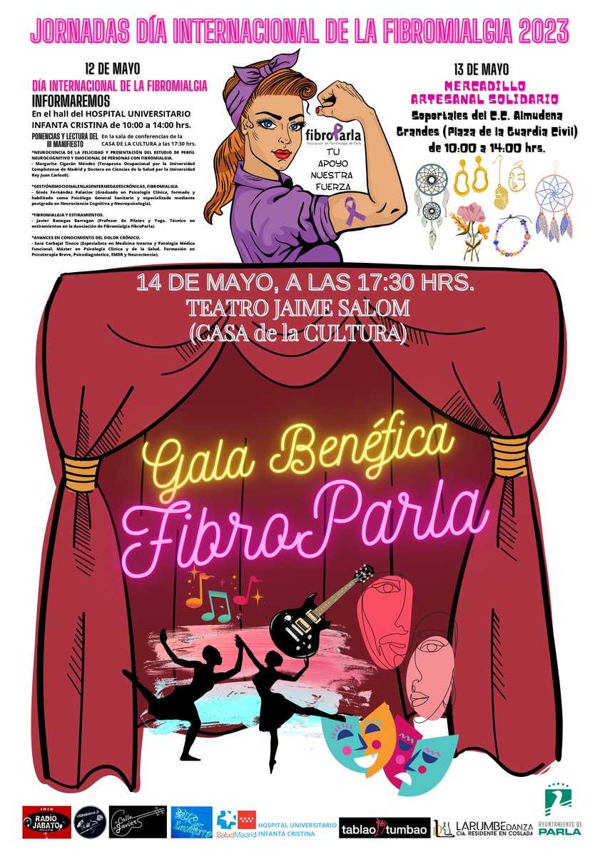 Fibropositivas_'s tweet photo. #12Mayo #DiaMundialFibromialgia #Parla

Organiza: @FibroParla https://t.co/cAbjWxOadP