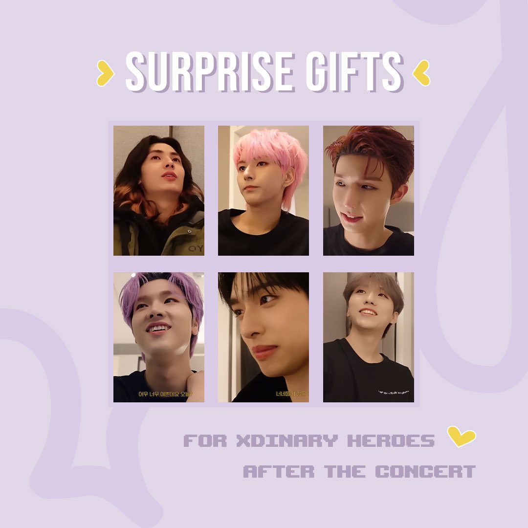Surprise Gifts for Xdinary Heroes After the Concert🤫💝| مترجم 

لا تنسوا مشاركة تعليقاتكم وارآكم في تاق #بيونتي_تيم 🤍

🔗|  peonityteam6dinary.blogspot.com/2023/05/surpri…