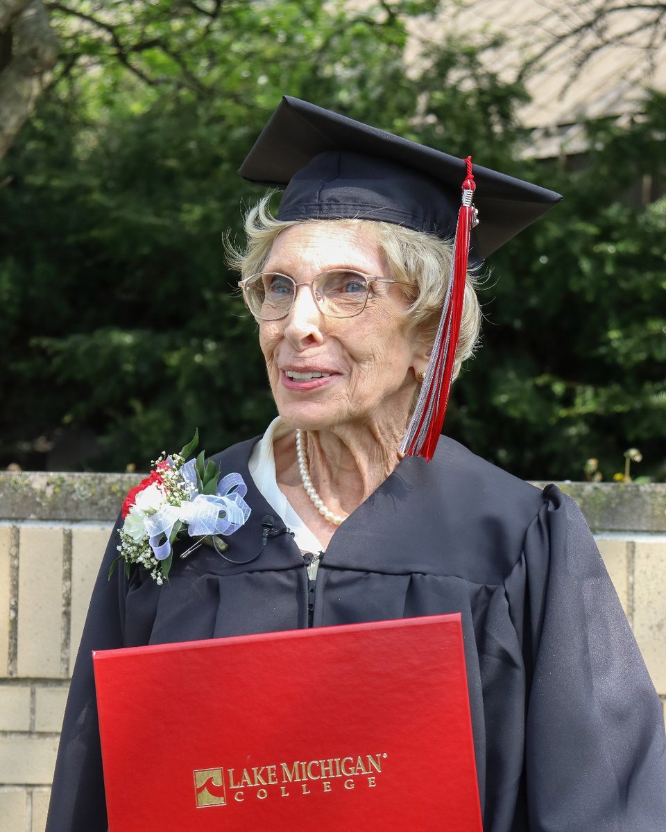 LakeMichCollege's tweet image. “If you have a dream, don’t dream it, just do it, and don’t let your age stop you from doing your dream,” said Betty Timmreck, who earned her degree that has been 60 years in the making this past Sunday. 

Read the full story here: bit.ly/41tvS2H