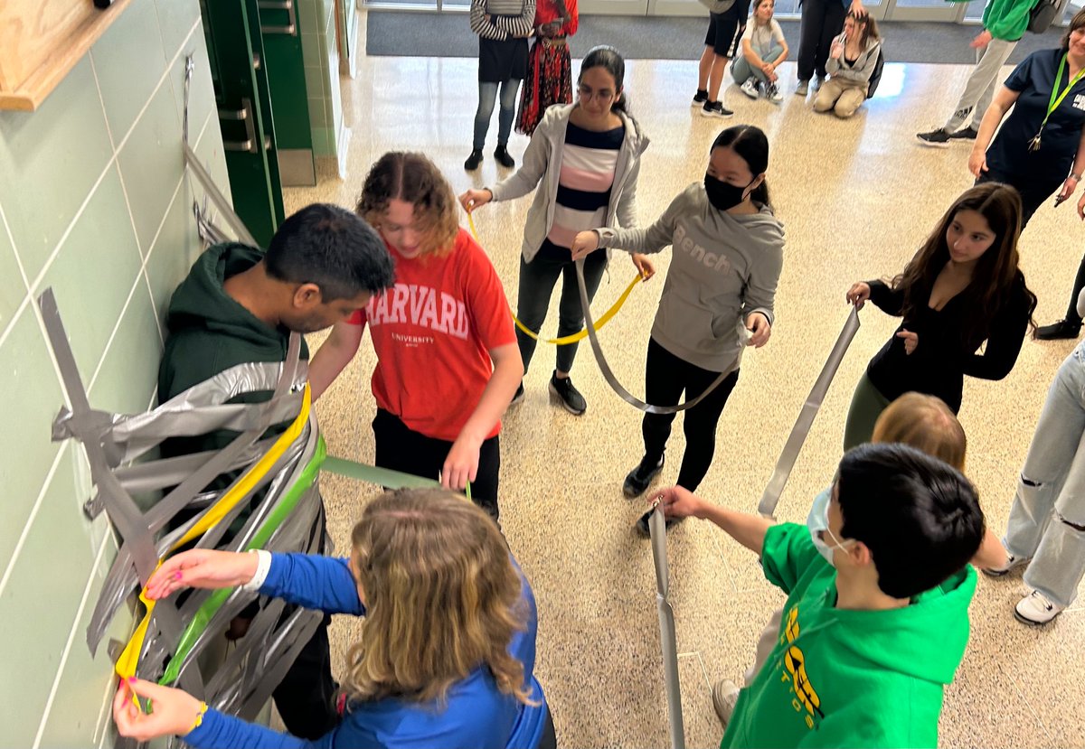 Stephanie MacRae (@msmacraemath) on Twitter photo Thanks to <a href="/suchejames/">Suche James (He/Him)</a> for allowing students and staff to duct tape him to a wall to support <a href="/LCVI_LDSB/">Loyalist C.V.I.</a> Relay for Life Fundraiser Thanks to <a href="/suchejames/">Suche James (He/Him)</a> for allowing students and staff to duct tape him to a wall to support <a href="/LCVI_LDSB/">Loyalist C.V.I.</a> Relay for Life Fundraiser